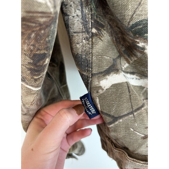 Levi Strauss & Co Realtree Camouflage Trucker Jacket Men's L Fleece Lined Canvas - Picture 5 of 5